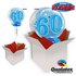 60th Blue Starburst Sparkle 22 Inch Bubble Balloon In A Box