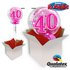 40th Birthday Pink Starburst Sparkle 22