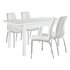 Argos Home Lyssa Gloss Extending Table & 4 Milo Chairs