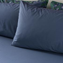 Habitat x Morris & Co. Cotton Pillowcase Pair - Indigo