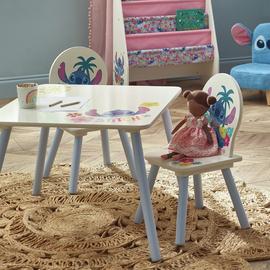 Disney Stitch Kids Table & Chair Set - Blue & White