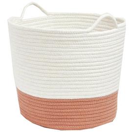 Great Little Trading Company Rope Storage Basket -Terracotta