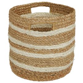 Great Little Trading Company Jute Storage Basket - Ivory