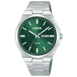 Lorus Stainless Steel Dark Green Dial Bracelet Watch