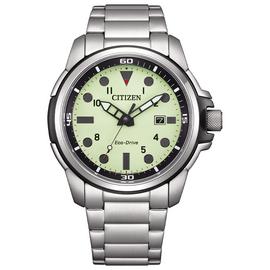 Citizen Men's Eco-Drive Lume Dial Stainless Steel Watch
