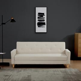 Habitat Brooks Fabric Clic Clac Sofa Bed - Natural