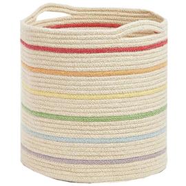 Great Little Trading Company Rope Storage Basket - Rainbow