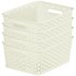 Curver My Style Set of 4 4 Litre Small Storage BoxesWhite