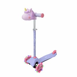 Evo Light Up Mini Cruiser Unicorn 3 Wheel Scooter - Purple