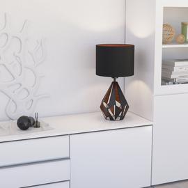 EGLO Carlton 5 Steel Table Lamp - Black & Copper