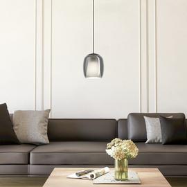 EGLO Ciampino Steel Pendant Light - Black & Grey