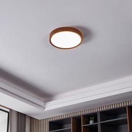 EGLO Musurita LED Flush Ceiling Light - Wood Effect