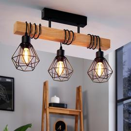 EGLO Townshend 5 3 Light Pendant Light - Black
