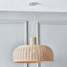 Pacific Caswell Rattan Dome Pendant Light - Natural