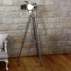 Pacific Hereford Tripod Floor Lamp - Grey