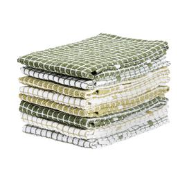 Argos Home Terry Pack of 8 Tea Towels - Green