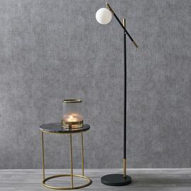 Pacific Wanda Metal Orb Floor Lamp - Black & White