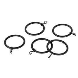 Argos Home 20 Metal Curtain Rings - Black