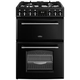 Belling 60cm Double Oven Dual Range Fuel Cooker - Black