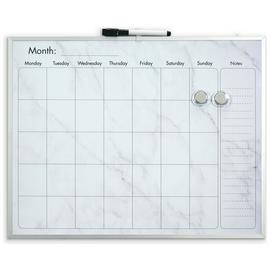 Cathedral Marble Effect Magnetic Calendar Board -40.5 x 51cm