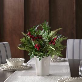 Argos Home Artificial Berry & Fern Bouquet in Ceramic Pot