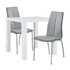 Argos Home Lyssa Gloss Dining Table & 2 Milo Chairs