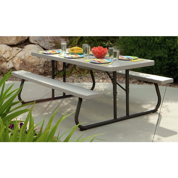 Camping table and on sale chairs argos