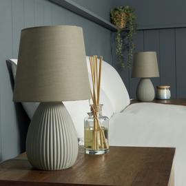 BHS Allium Ceramic Pair of Table Lamps