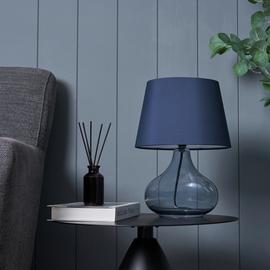 BHS Teardrop Glass Table Lamp