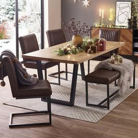 Julian Bowen Brooklyn 6 Seater Oak Dining Table - Natural