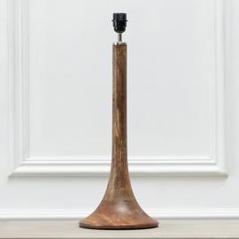Voyage Maison Kinross Wooden Tall Table Lamp Base Only-Brown