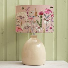 Voyage Maison Leura Hermione Ceramic Table Lamp-Pink & Cream