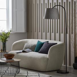 Habitat Arc Metal Floor Lamp - Black & Grey