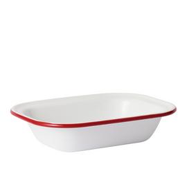 Argos Home 24cm Medium Carbon Steel Pie Dish - White