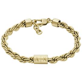Armani Exchange Gold Plated Stainless Steel Chain Bracelet