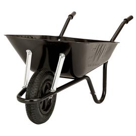 Walsall Wheelbarrows 85L Heavy Duty Builders Barrow - Black