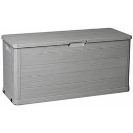Toomax 280L Wood Effect Garden Storage Box - Grey