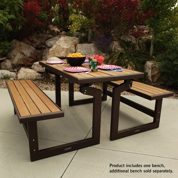 Wooden picnic cheap bench argos