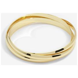 Jon Richard Gold Plated Interlock Hinged Bangle