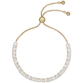 Ted Baker Gold Plated Crystals Adjustable Tennis Bracelet