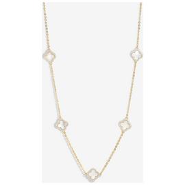 Jon Richard Gold Plated Mother of Pearl Clover Necklace