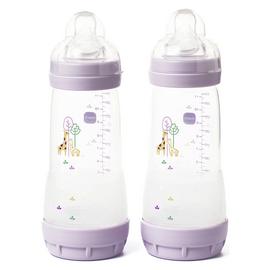 MAM Easy Start Anti-Colic 320ML Baby Bottles 2 Pack Lilac