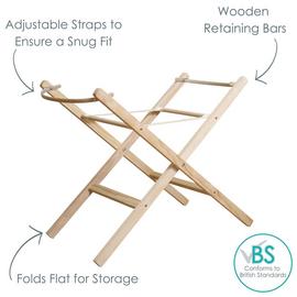 Clair de Lune Folding Moses Basket Stand