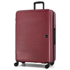 Rock 8 Wheel Hard Suitcase - Burgundy