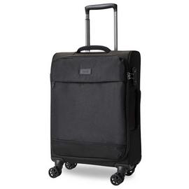 Rock 8 Wheel Soft Suitcase - Small, Black