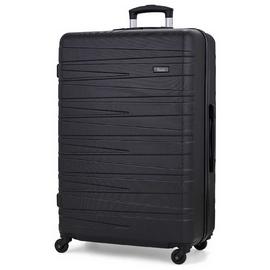 Rock 4 Wheel Hard Suitcase - Black
