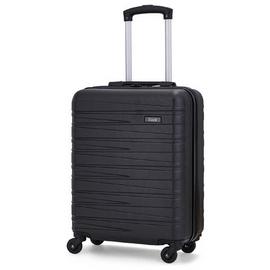 Rock 4 Wheel Hard Suitcase - Black