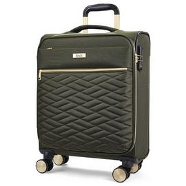 Rock Expandable 8 Wheel Soft Suitcase - Khaki
