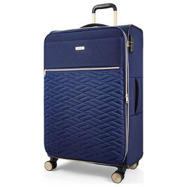 Rock Expandable 8 Wheel Soft Suitcase - Large, Navy