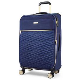 Rock Expandable 8 Wheel Soft Suitcase - Medium, Navy